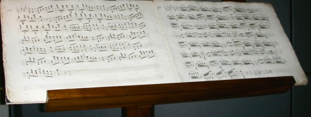 Spartito della Carmagnola (prima composizione scritta da Paganini)