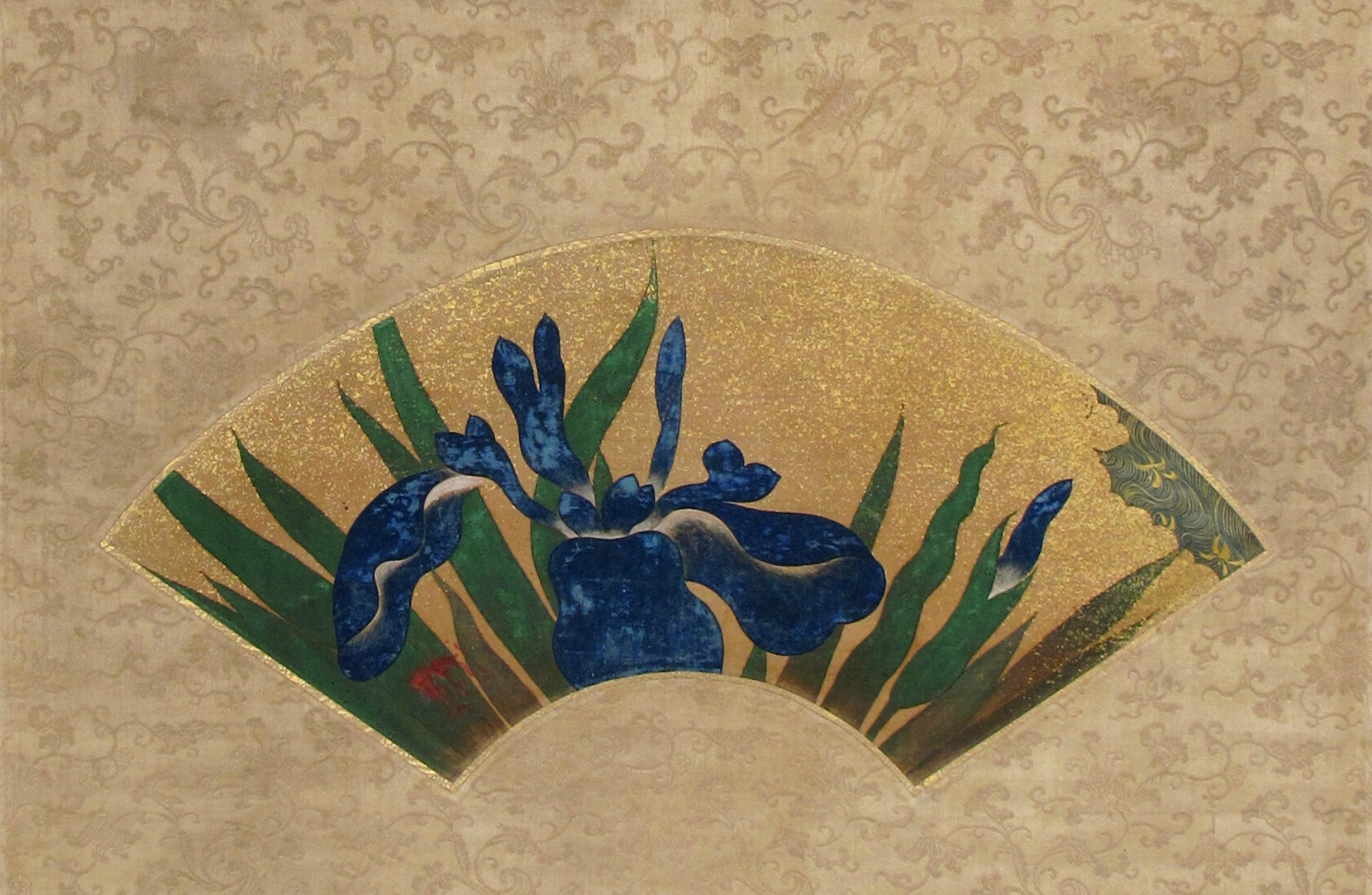 Ventaglio con iris kakitsubata - Museo Chiossone, Genova