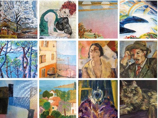 collage di opere esposte
