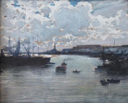 Aurelio Craffonara, Il Porto di Genova, 1919