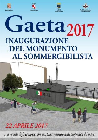 locandina del monumento al Sommergibilista