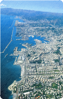 immagine aerea del litorale