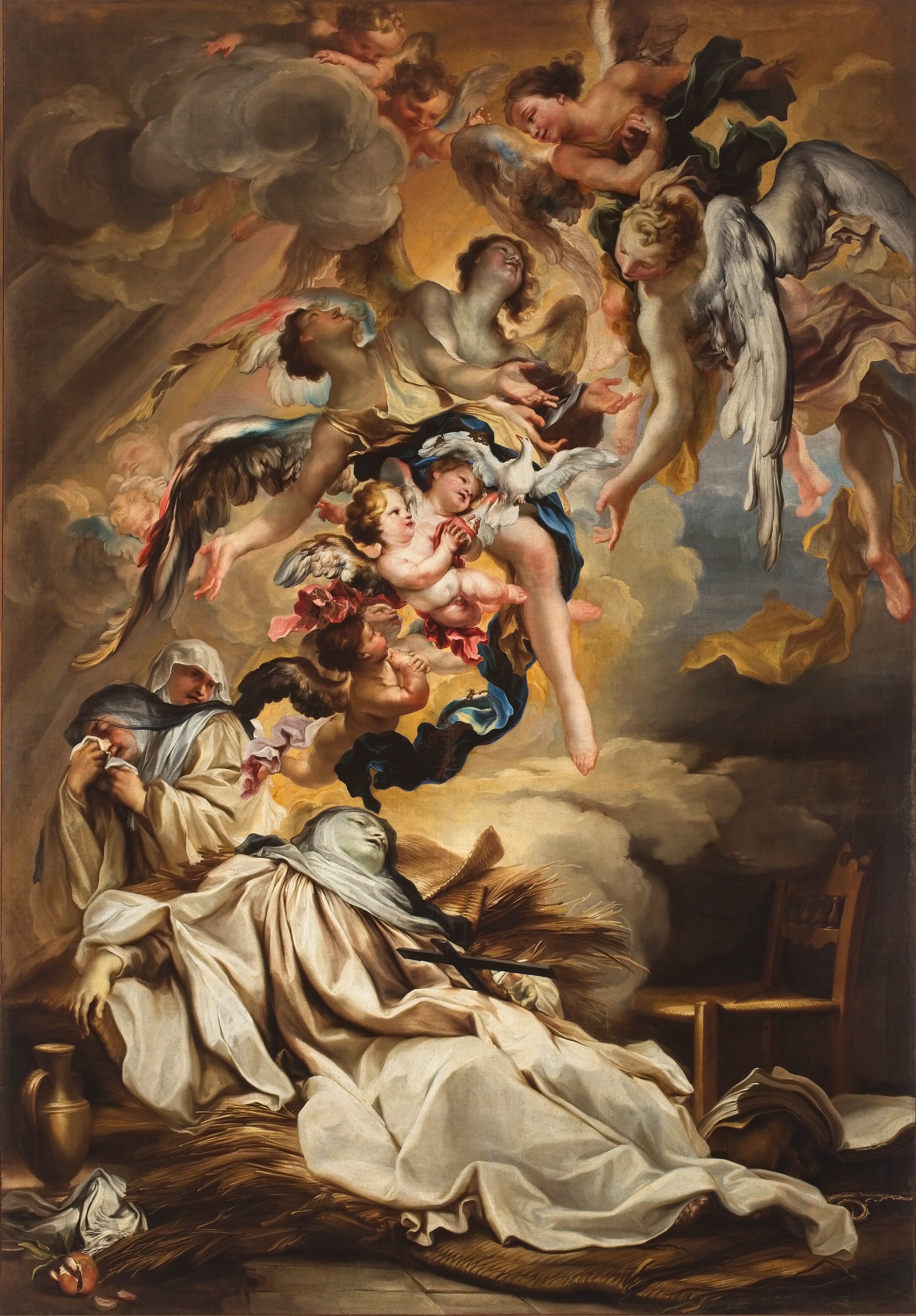 Gregorio De Ferrari, Transit of Santa Scolastica
