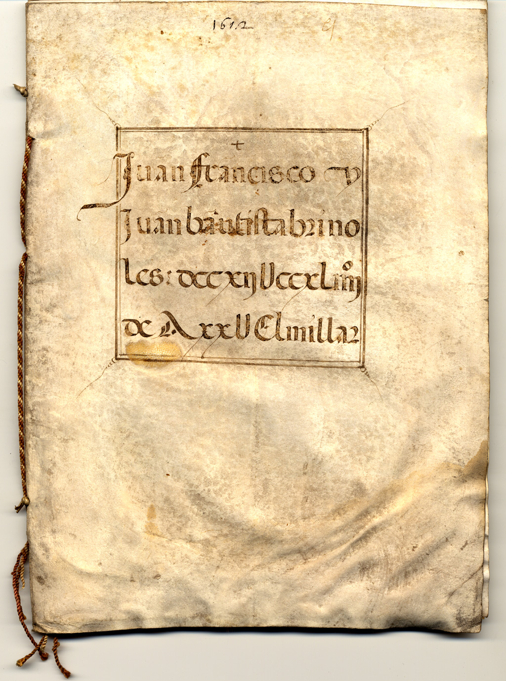 Carta di Privilegio relativa ad una rendita pubblica (Juro), 1612
