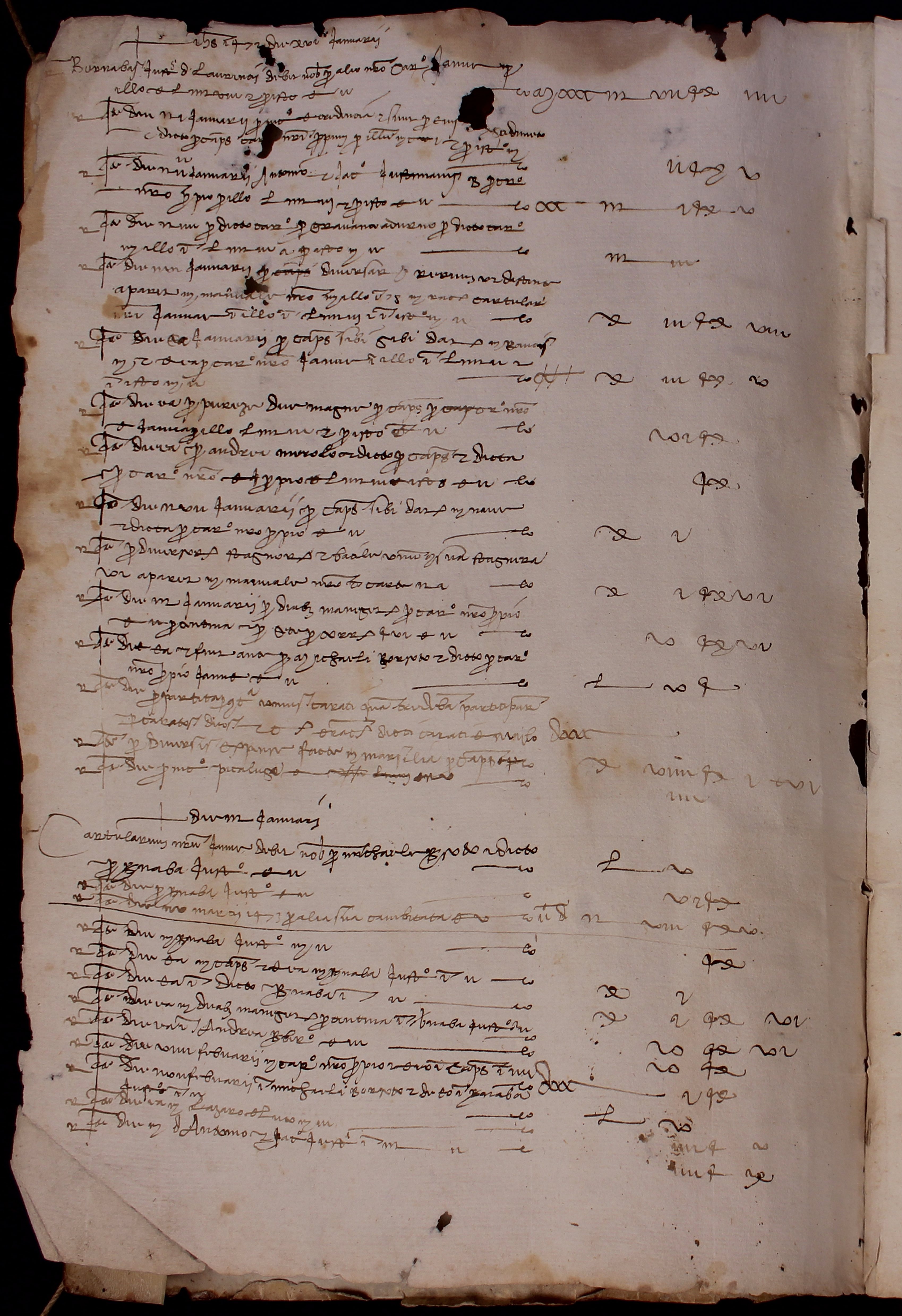 Libro di conti di Battista De Luco