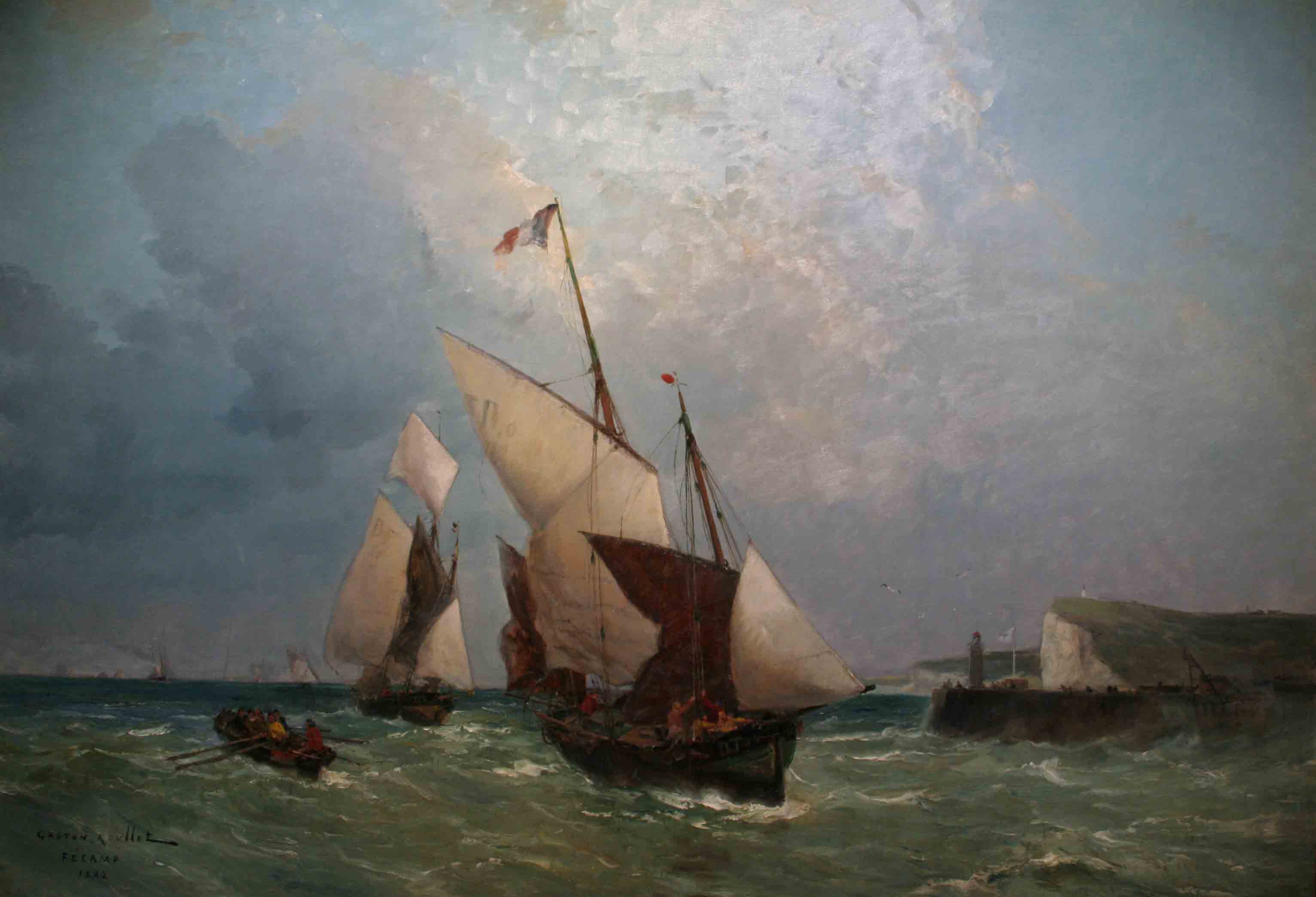 Gaston Roullet, "Fishing boat" 
