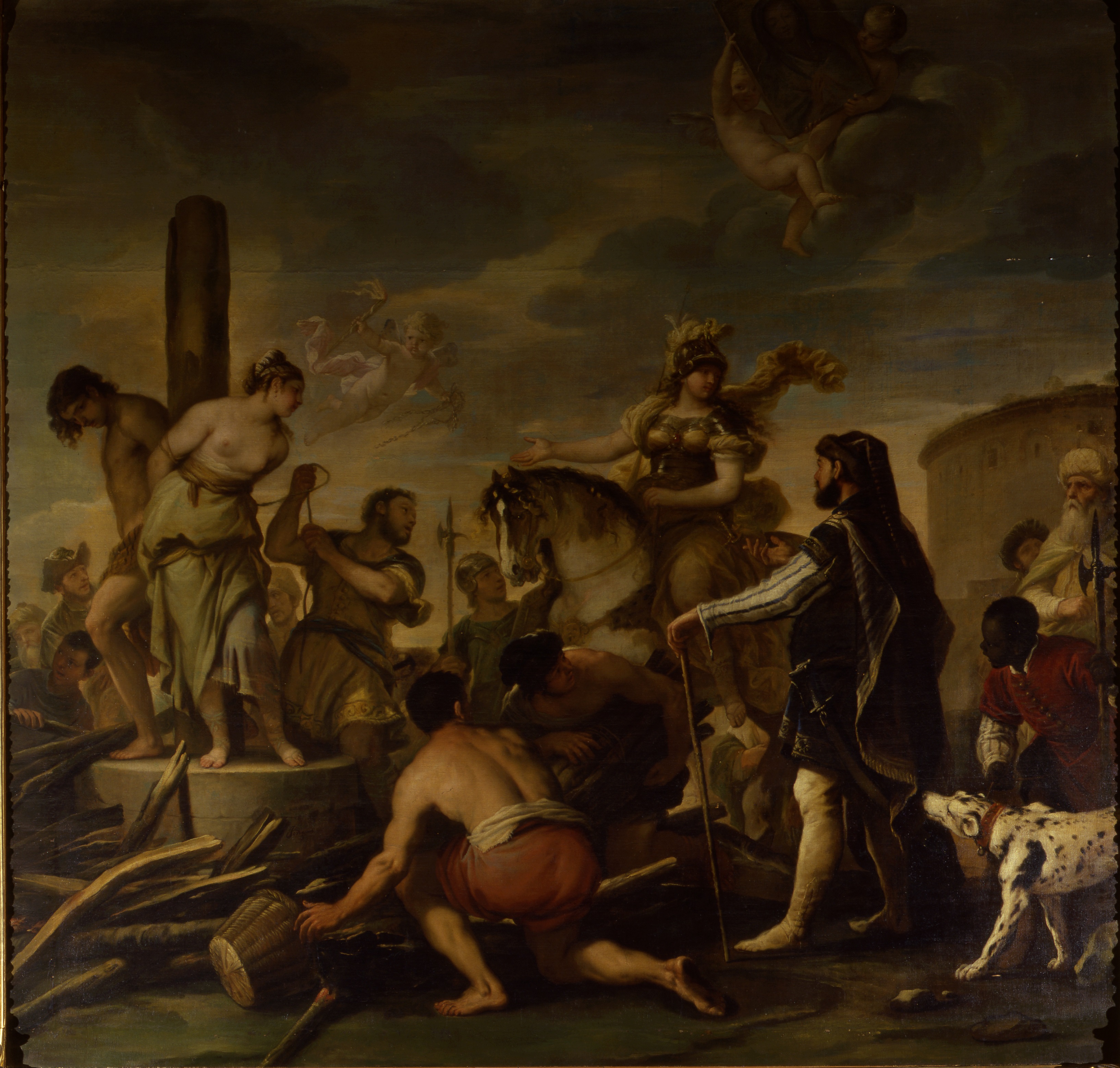 Clorinda rescues Olindo and Sophronia