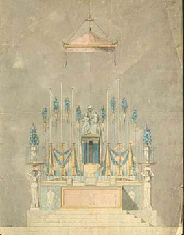 Altare maggiore della Chiesa di Nostra Signora del Rimedio detta dell’Angelo 