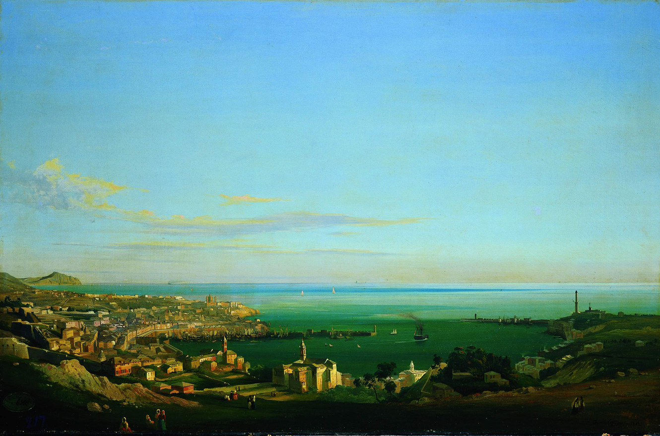 Il porto di Genova nel 1850