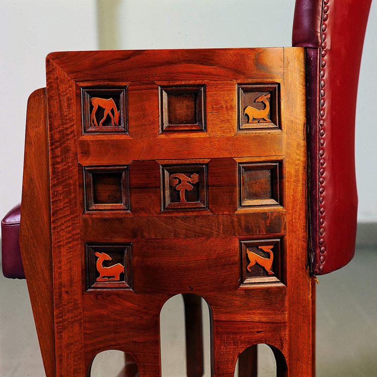 Poltroncina, particolare del bracciolo 1931 - 1932