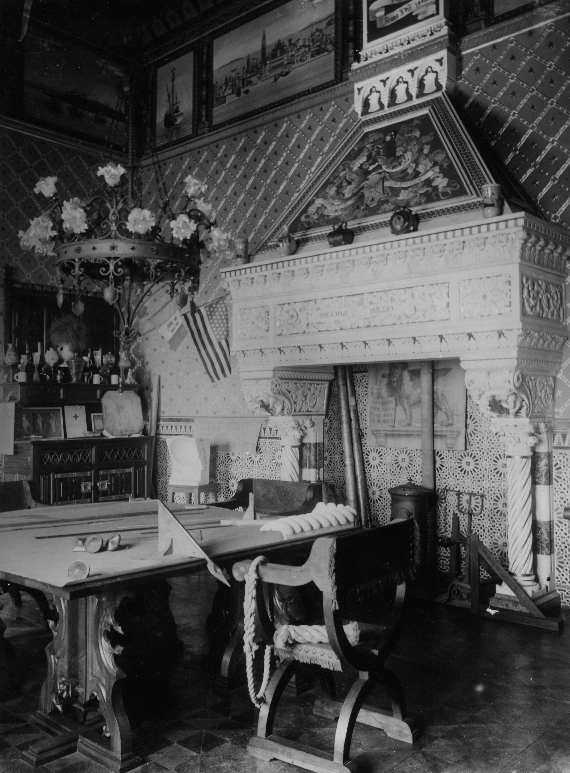 Sala delle Meridiane (foto d'epoca)