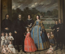 La famiglia di Vincenzo Imperiale nella villa di Sampierdarena La famiglia di Vincenzo Imperiale nella villa di Sampierdarena