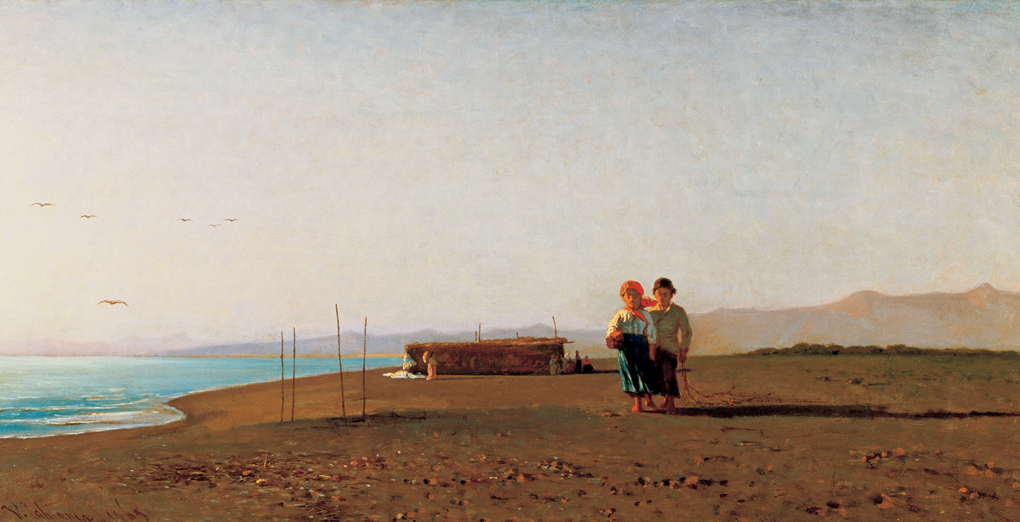 Spiaggia a Viareggio, 1865