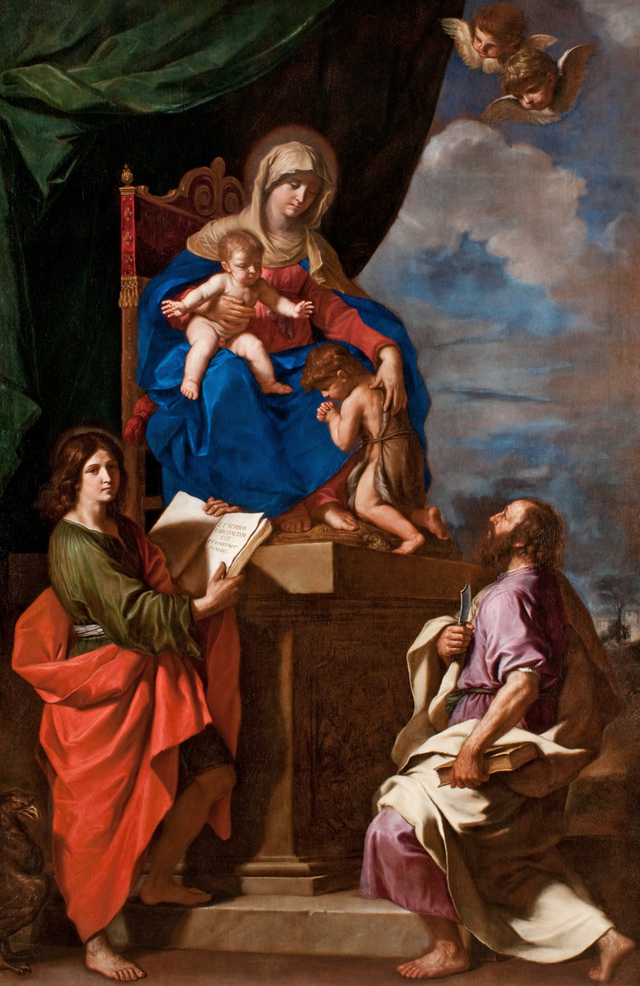 Madonna col Bambino, San Giovannino e i Santi Giovanni Evangelista e Bartolomeo 