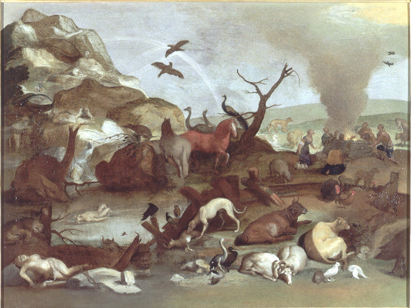 Il sacrificio di Noè dopo il Diluvio