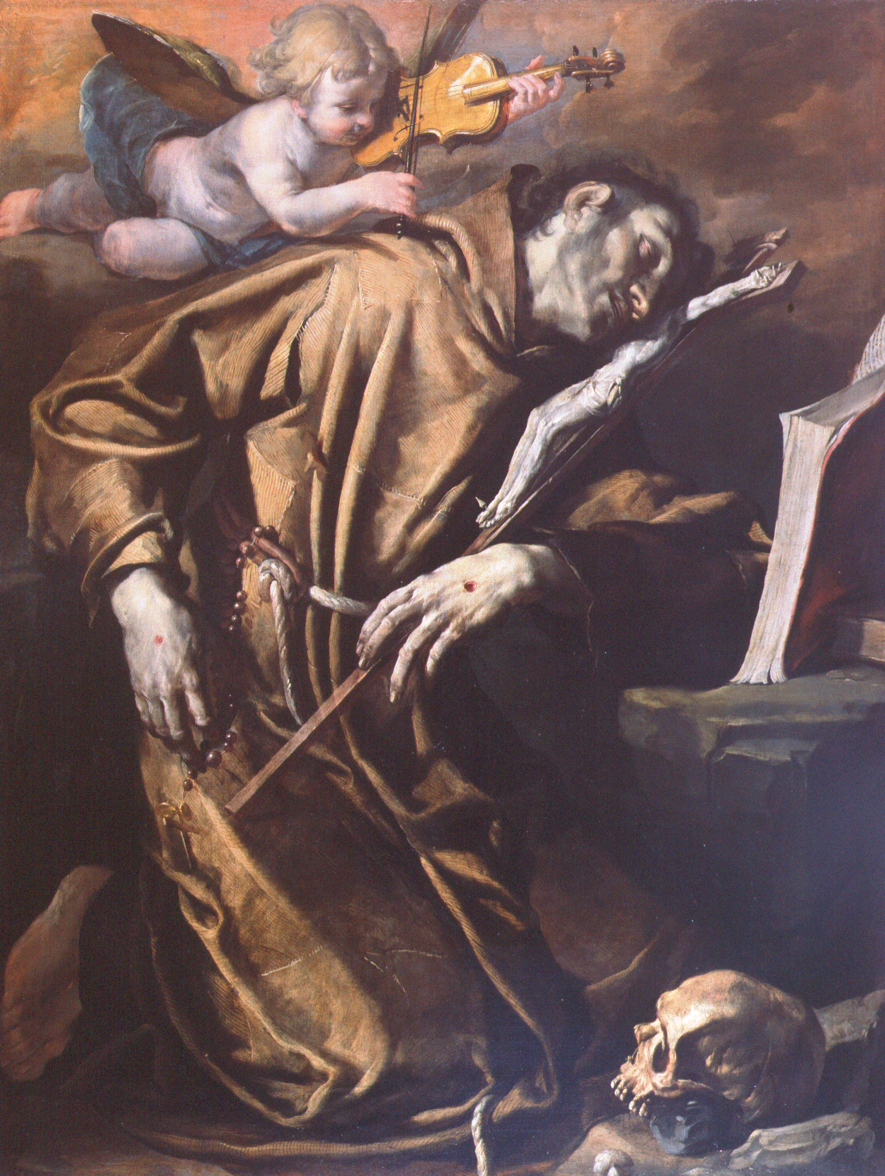 San Francesco in estasi confortato dall’angelo musico 