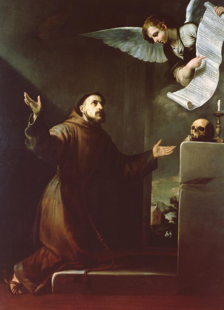 S. Francesco d’Assisi riceve dall’angelo i sette privilegi 