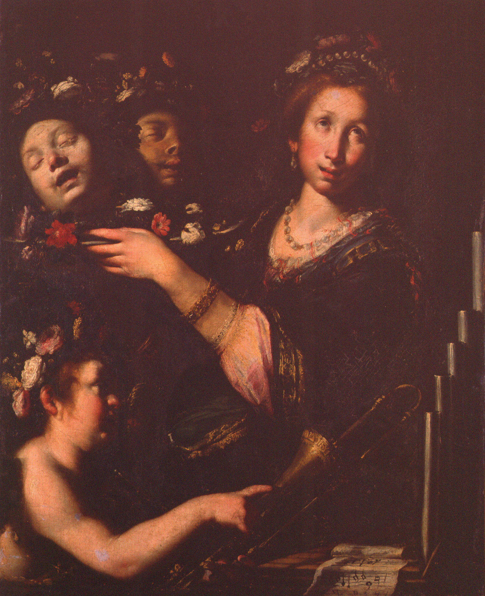 Santa Cecilia con le teste di Valeriano e Tiburzio 