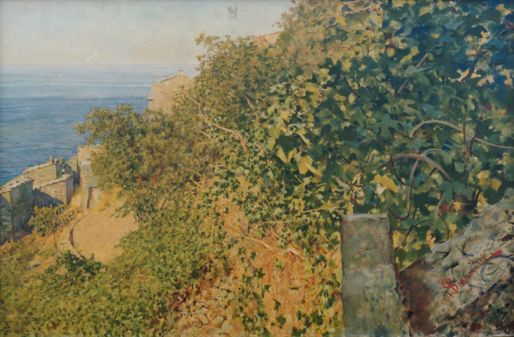 Telemaco Signorini "Ligurian vegetation in Riomaggiore" Telemaco Signorini "Ligurian vegetation in Riomaggiore"