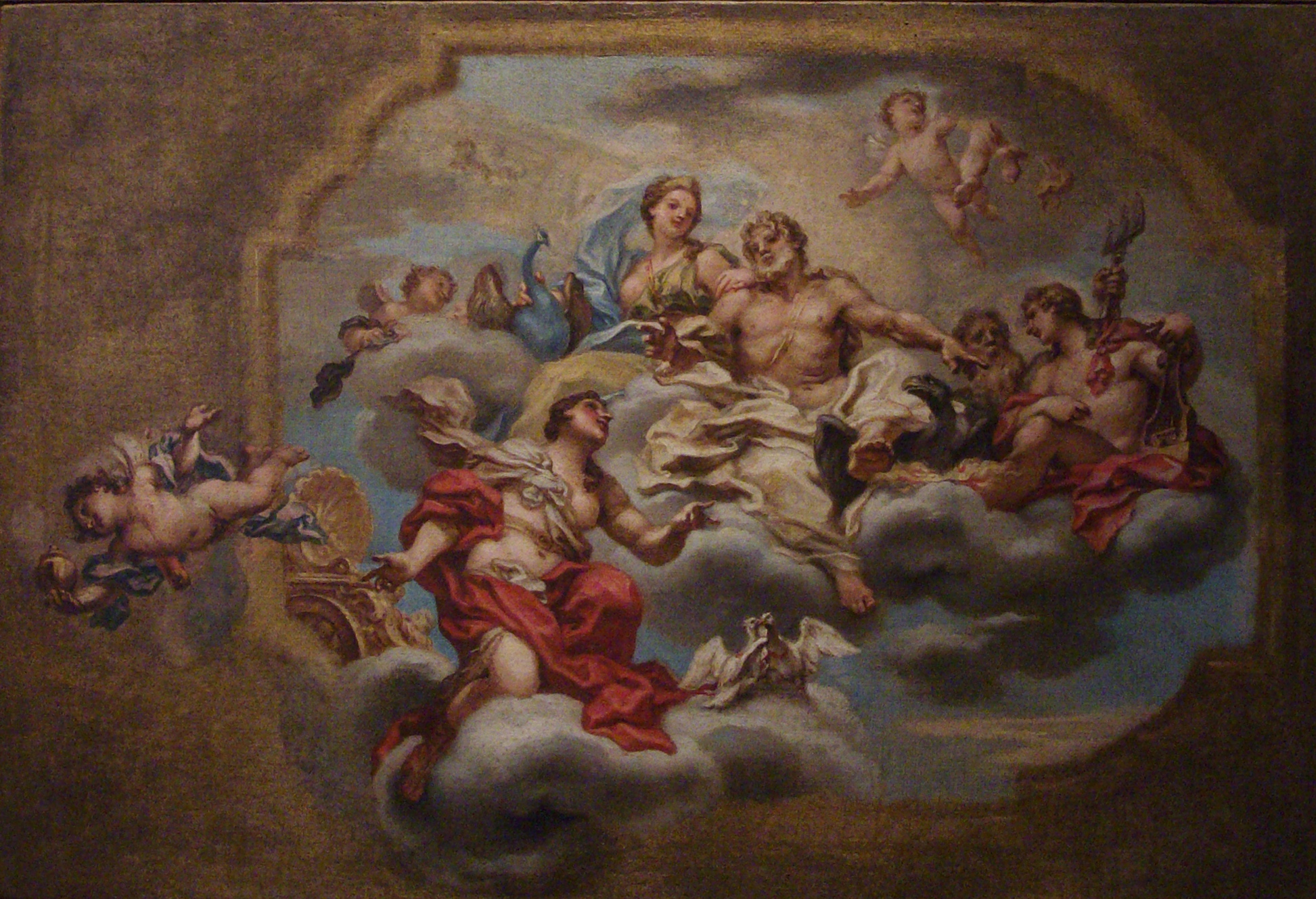 Venere presenta Enea al concilio degli dei