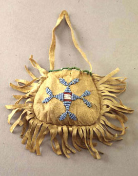 Borsina femminile di tipo commerciale, fine '800 (Sioux dell’Est, Santee – Yankton)