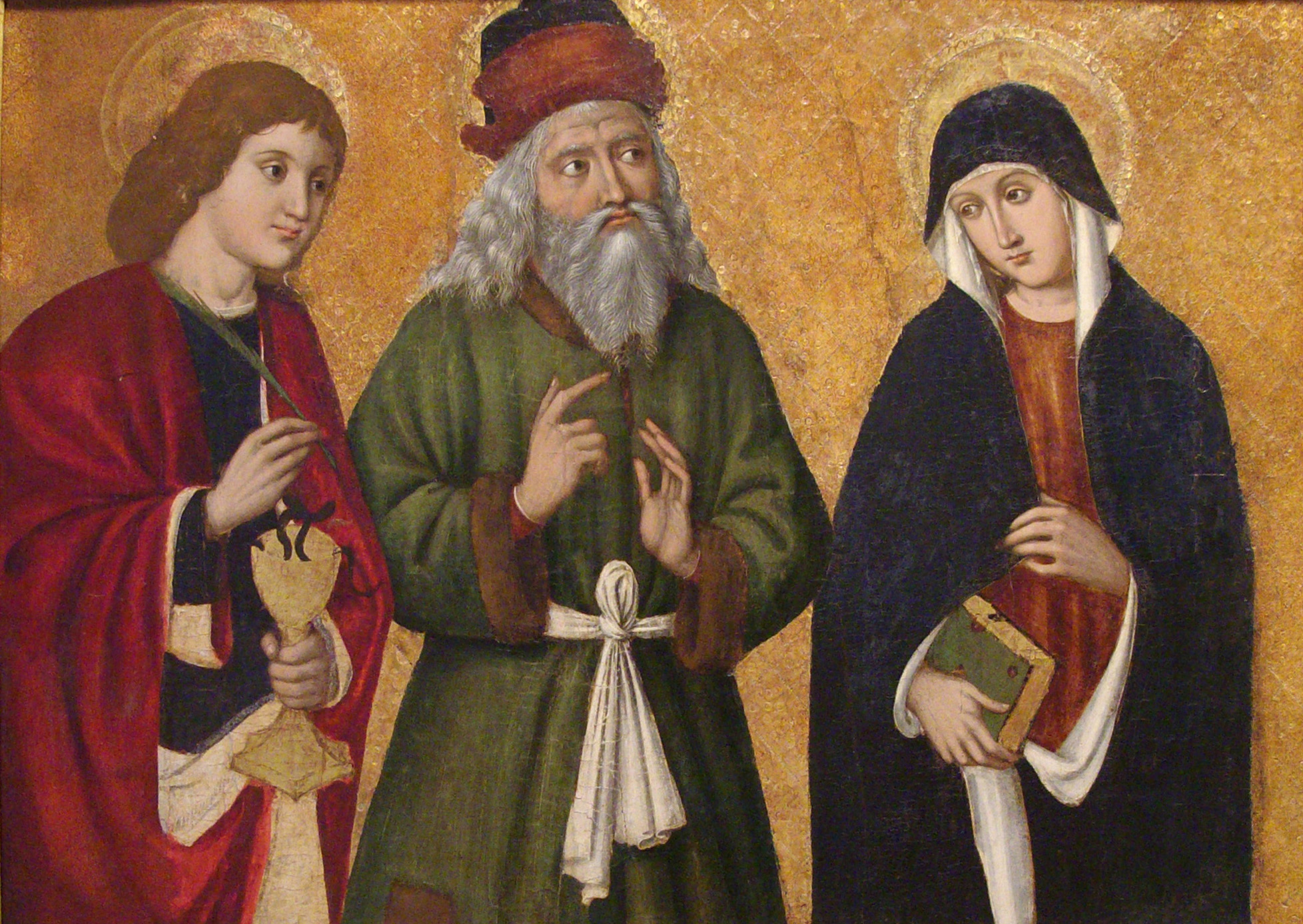 San Giovanni Evangelista, San Zaccaria e una Santa