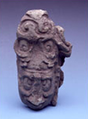 Cefalomorph fragment, 695-738 AD, Honduras, Copán (stele A of the Gran Plaza, 731 AD)