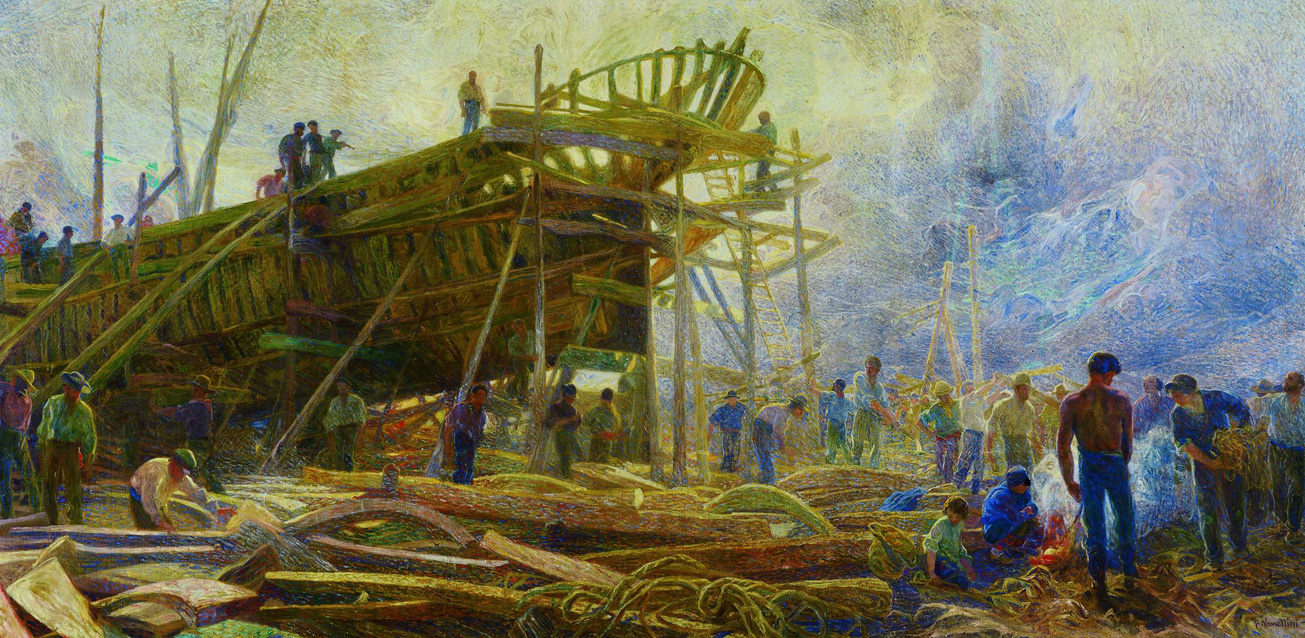 Il cantiere, 1909