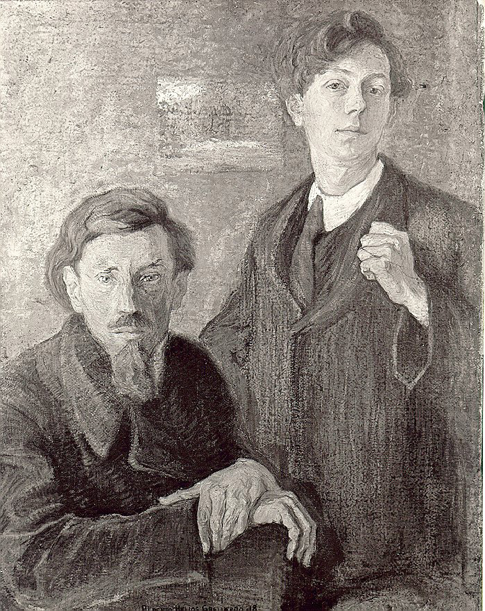 Il pittore Rohuszewicz e autoritratto, 1918 Il pittore Rohuszewicz e autoritratto, 1918