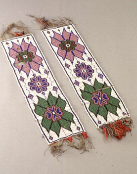 Giarrettiere da uomo, 1880 circa (Ojibway)