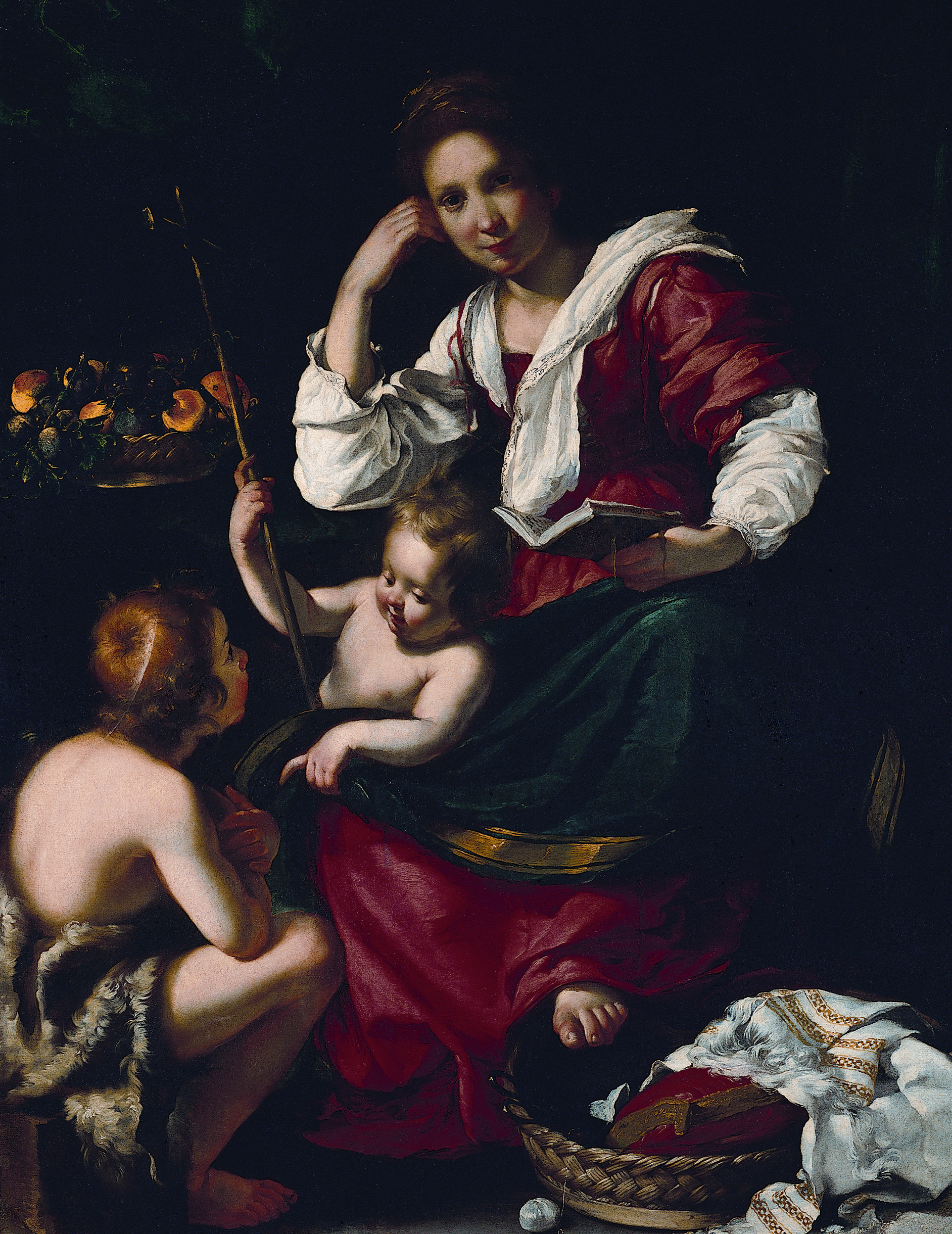 Madonna col Bambino e San Giovannino, (circa 1620) 