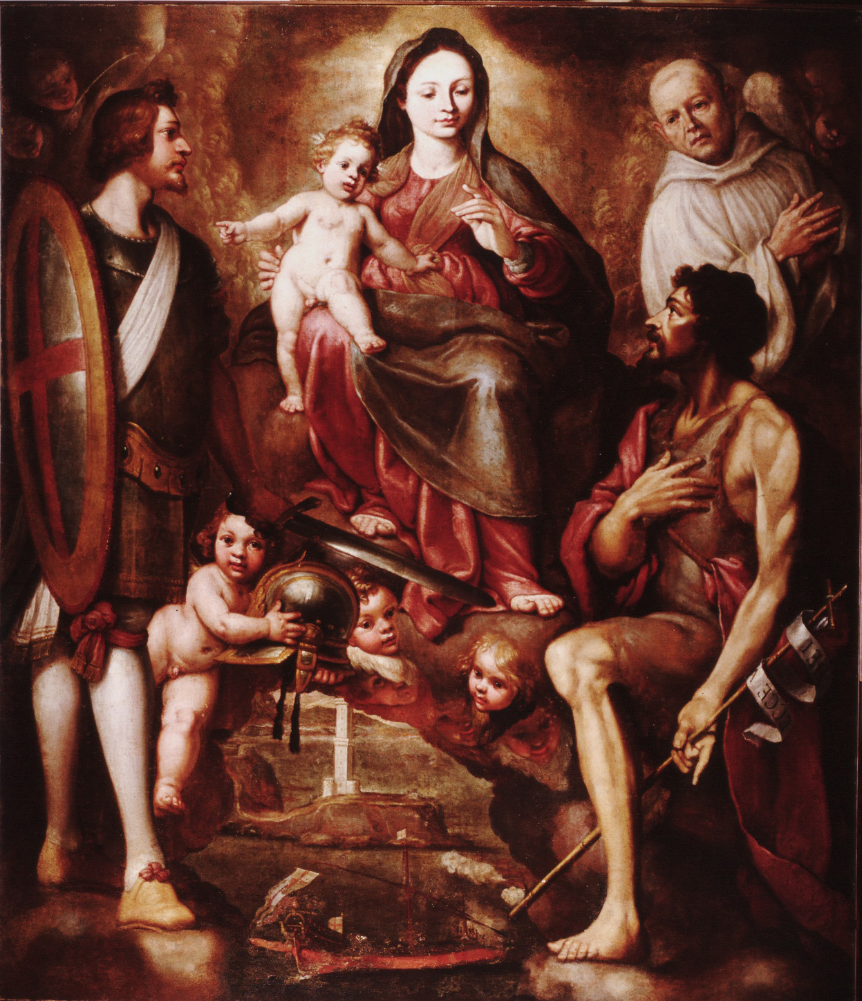 Madonna col Bambino fra i SS. Giovanni Battista, Giorgio