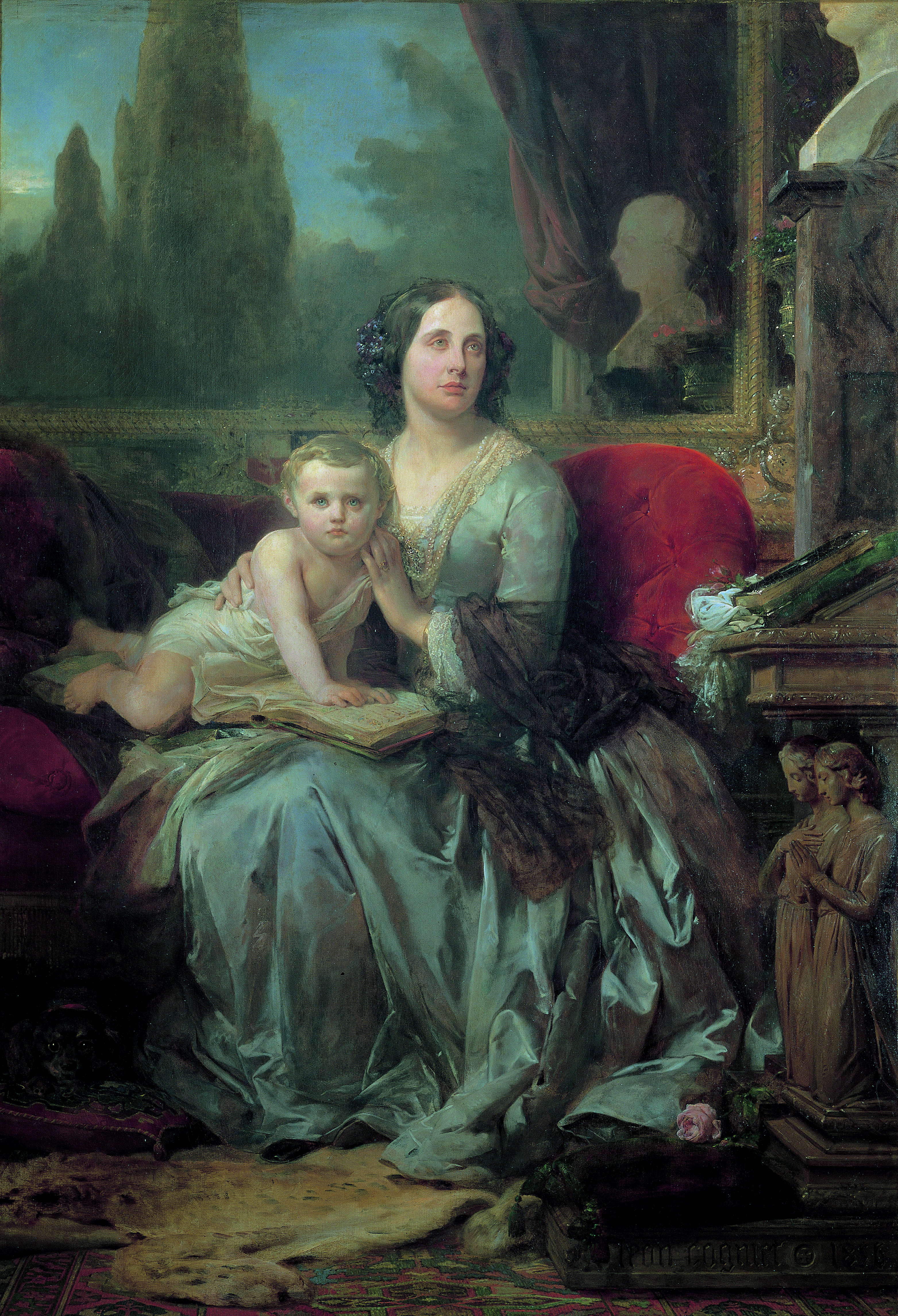 Maria Brignole-Sale De Ferrari, Duchessa di Galliera con il figlio Filippo 