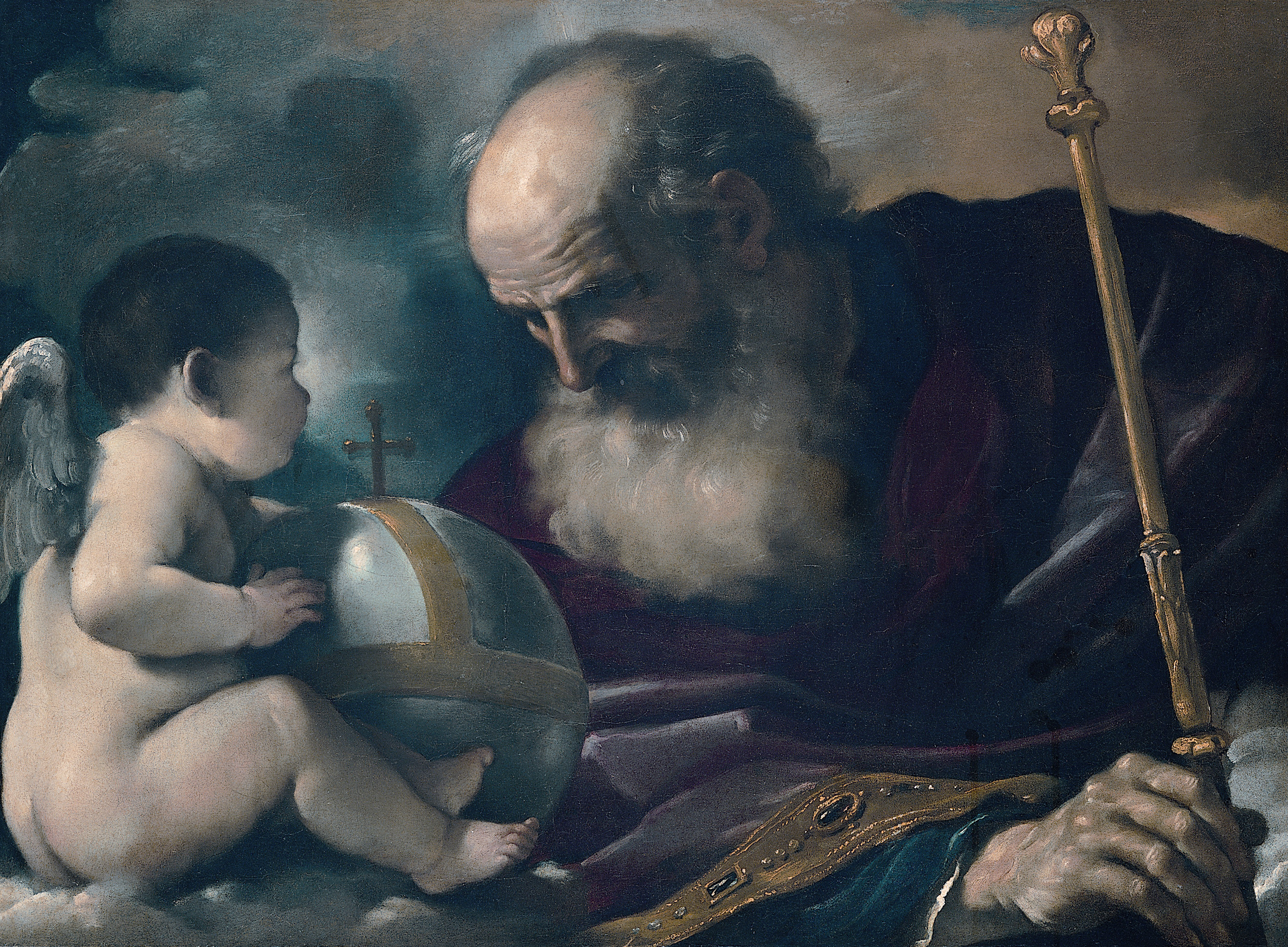 Padre Eterno con un angioletto, (1620)