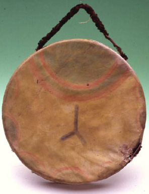 Tamburo cerimoniale, 1870 – 1880 circa, (Dakota dell’Est)