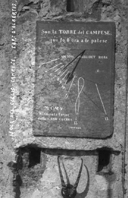 Sundial on Campese Tower (Isola del Giglio)