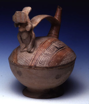 Vaso fischiatore, 500 – 600 d.C. (Lima, sottostile Nieveria) Vaso fischiatore, 500 – 600 d.C. (Lima, sottostile Nieveria)