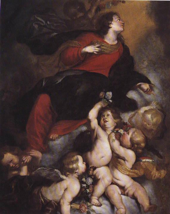 Santa Rosalia in gloria