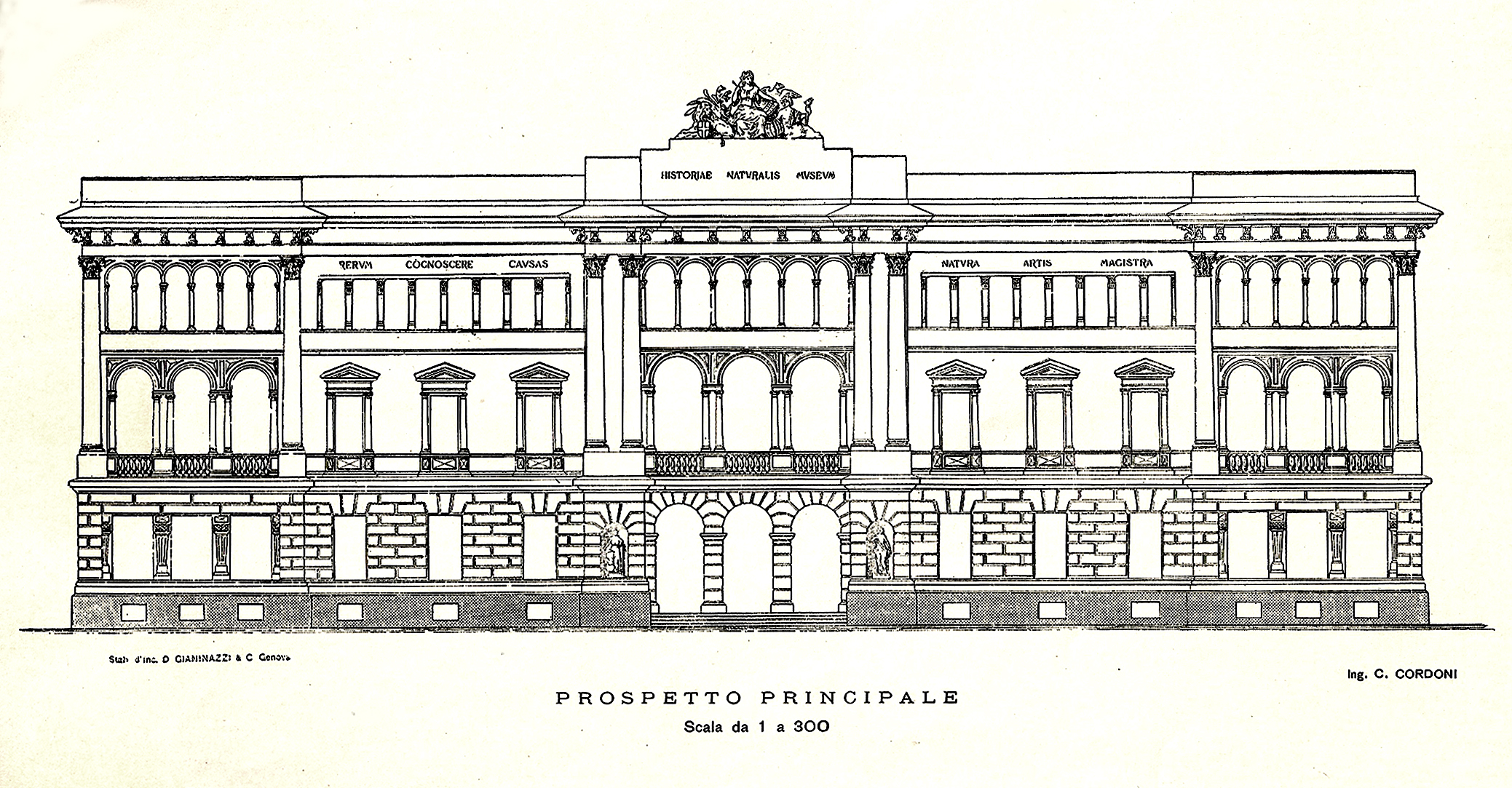 Museo  Doria  progetto  1905