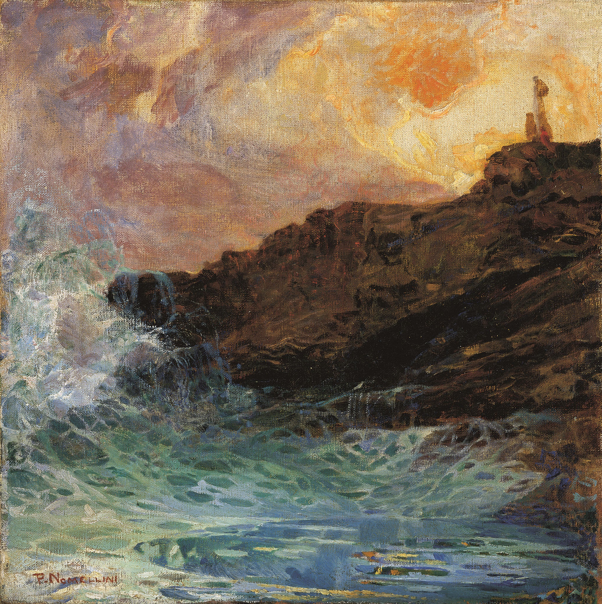 Plinio Nomellini "The cliff at Quarto"