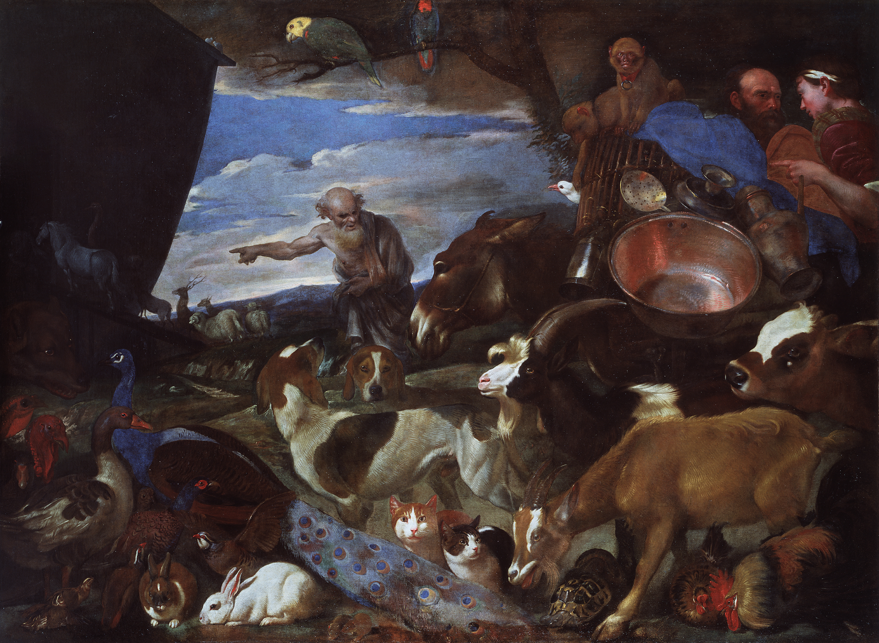 Giovanni Benedetto Castiglione "Entrata degli animali nell'arca"