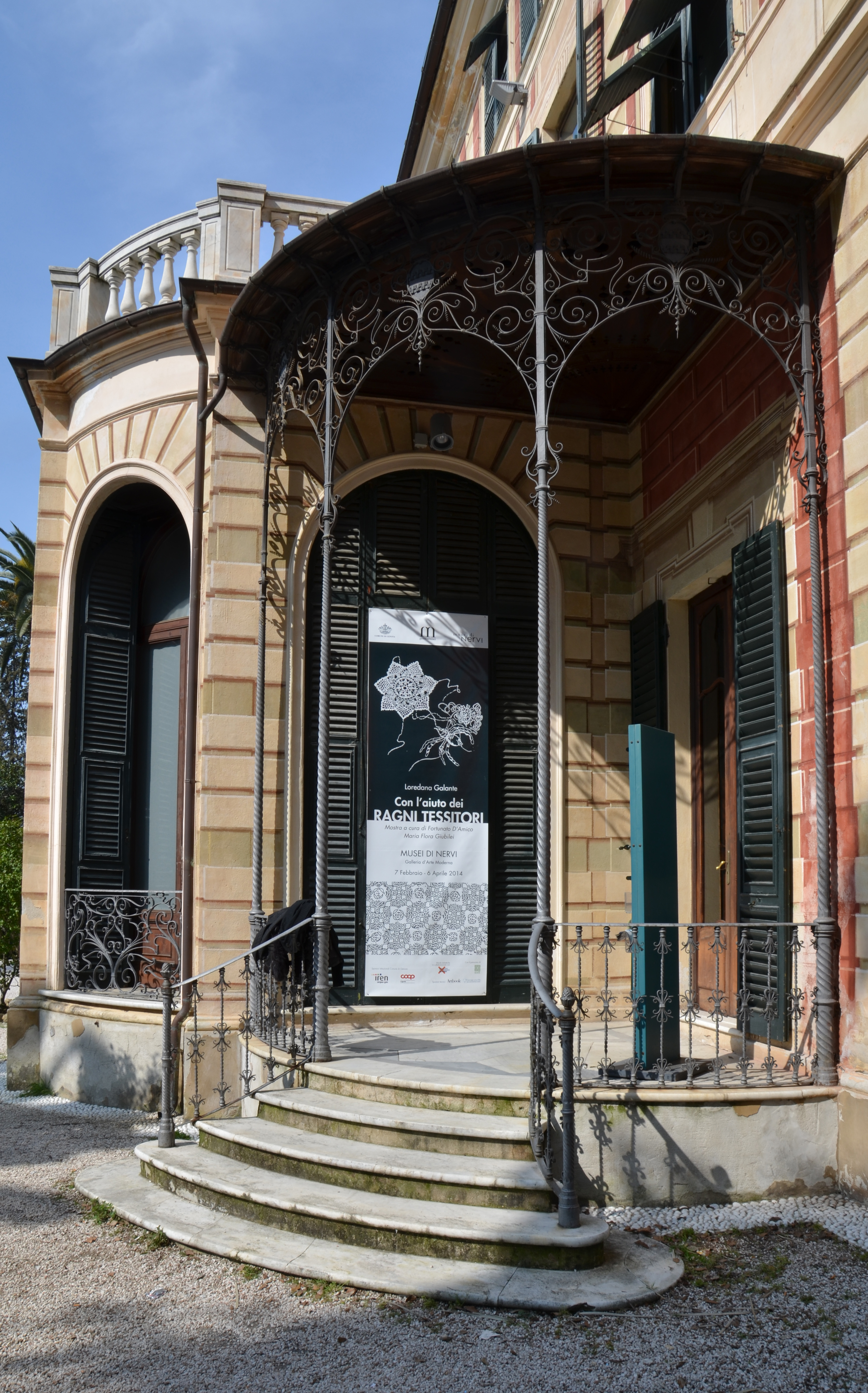 Villa Saluzzo Serra, Galleria d'Arte Moderna, bovindo del prospetto meridionale 2