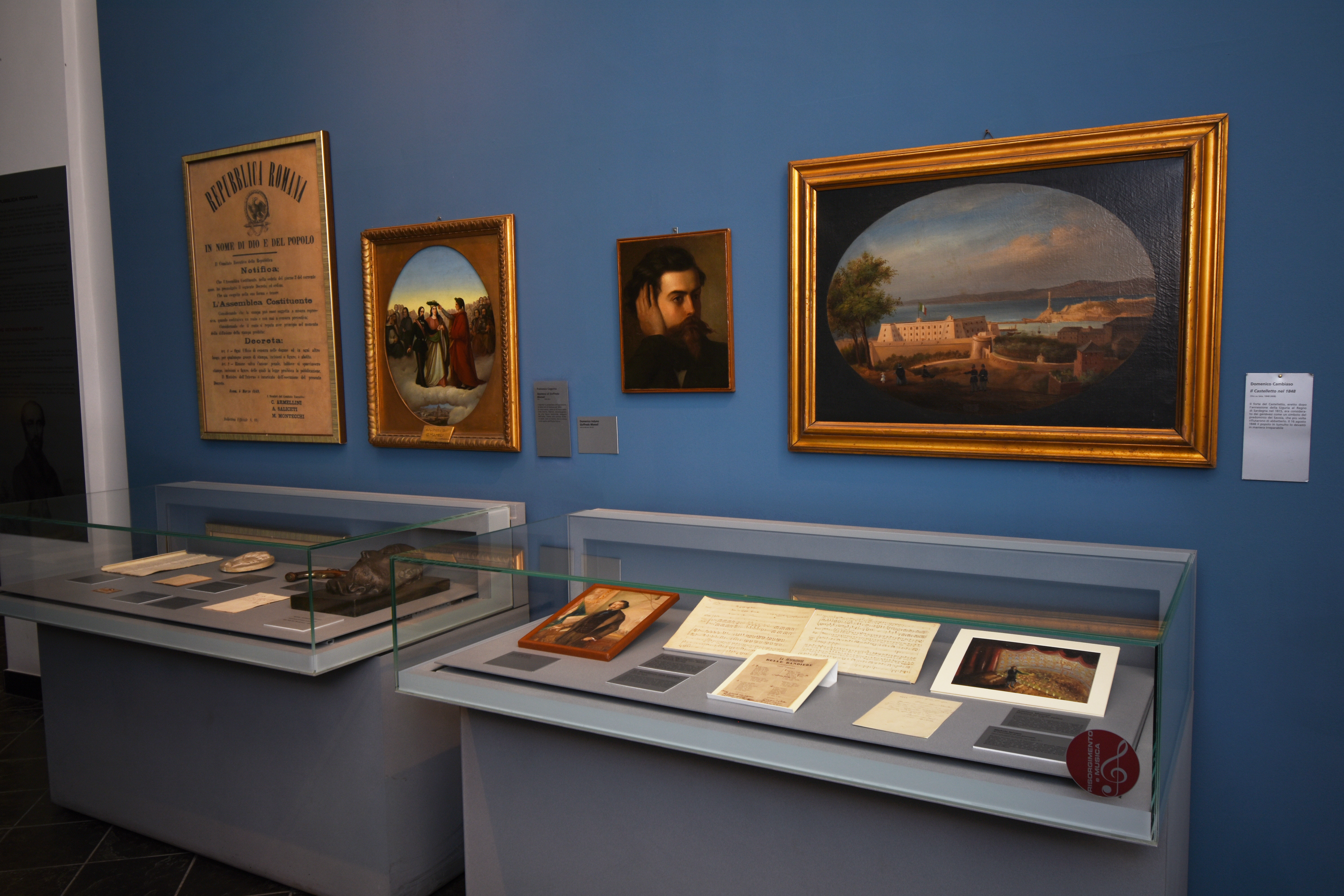 Museo del  Risorgimento - sezione dedicata a Goffredo Mameli