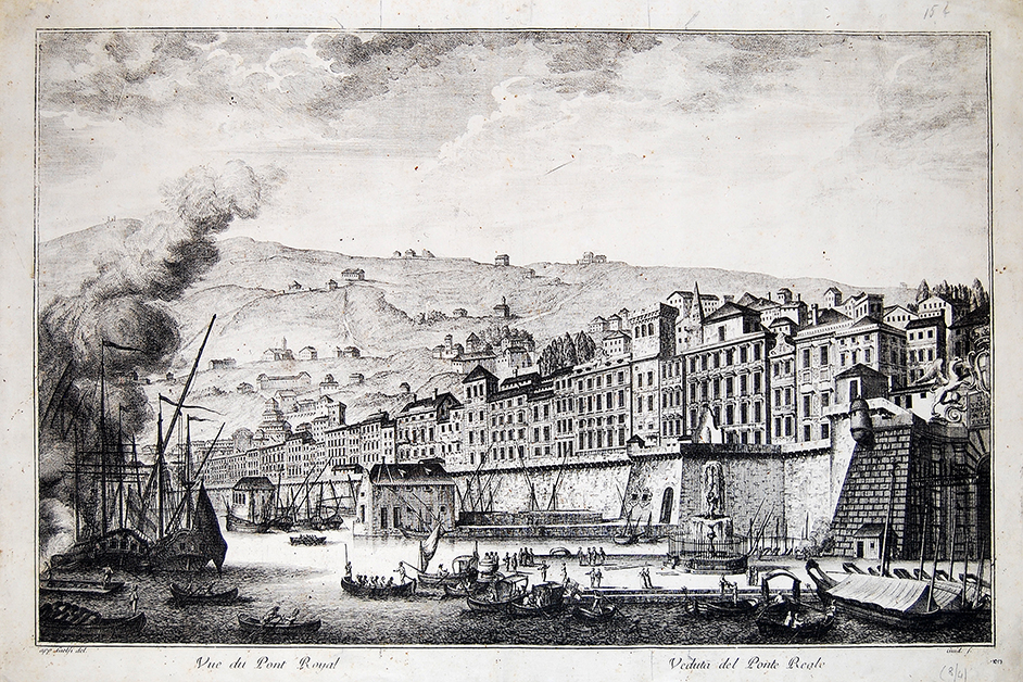 Veduta del Ponte Reale, Spinola e Calvi