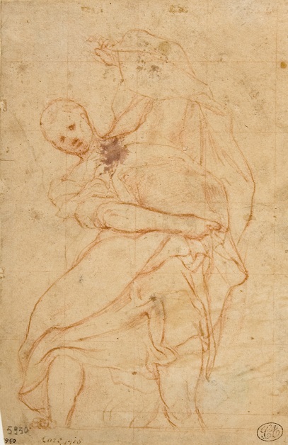 Apostolo (disegno per il tamburo della cupola del Duomo di Parma)