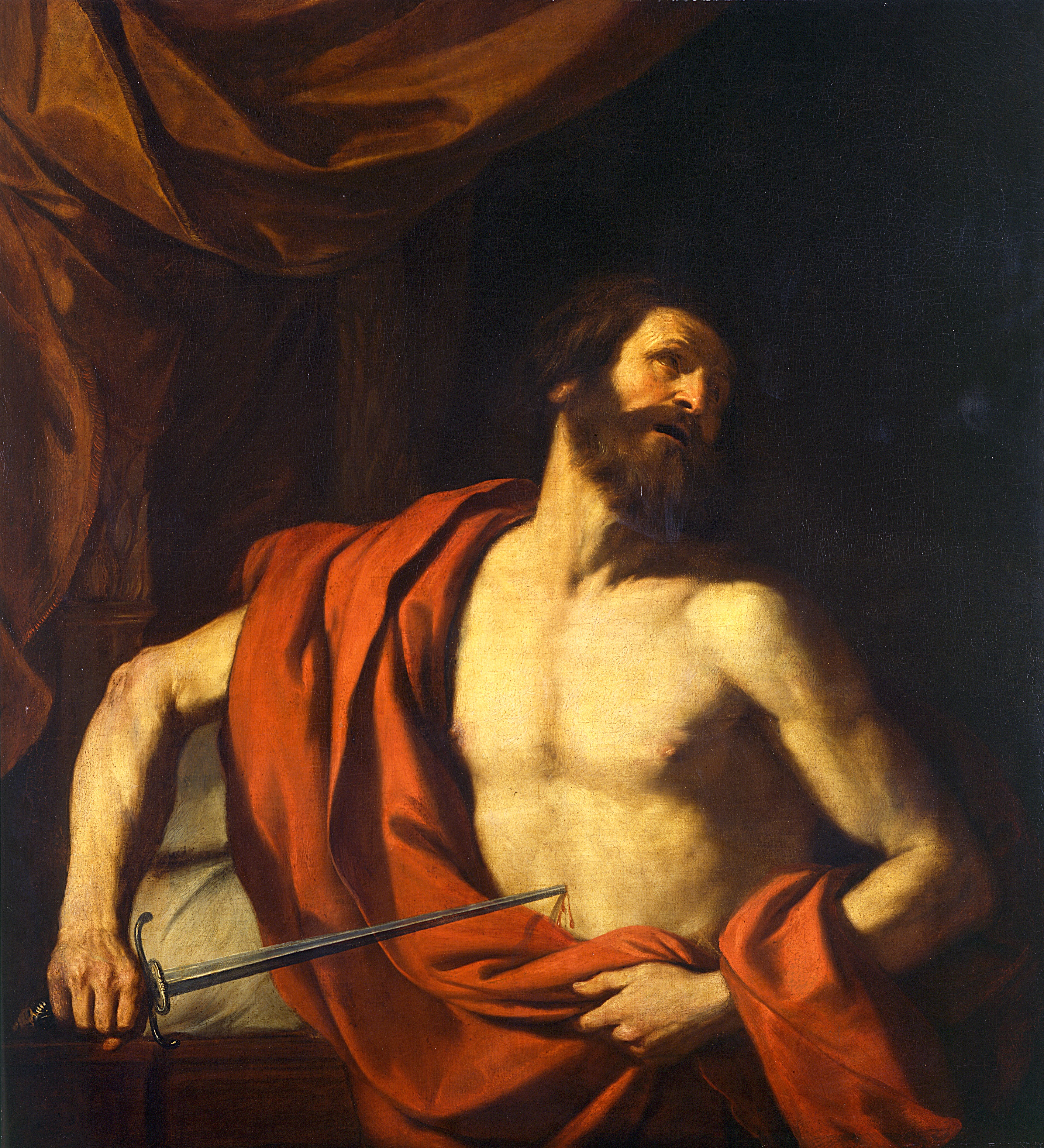 Suicidio di Catone, Guercino