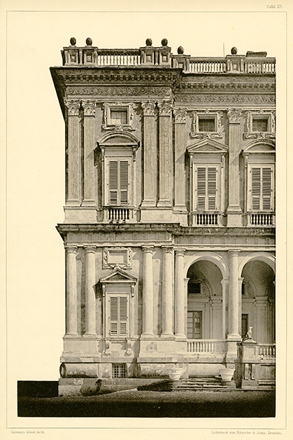 Villa Cambiaso dettaglio della facciata