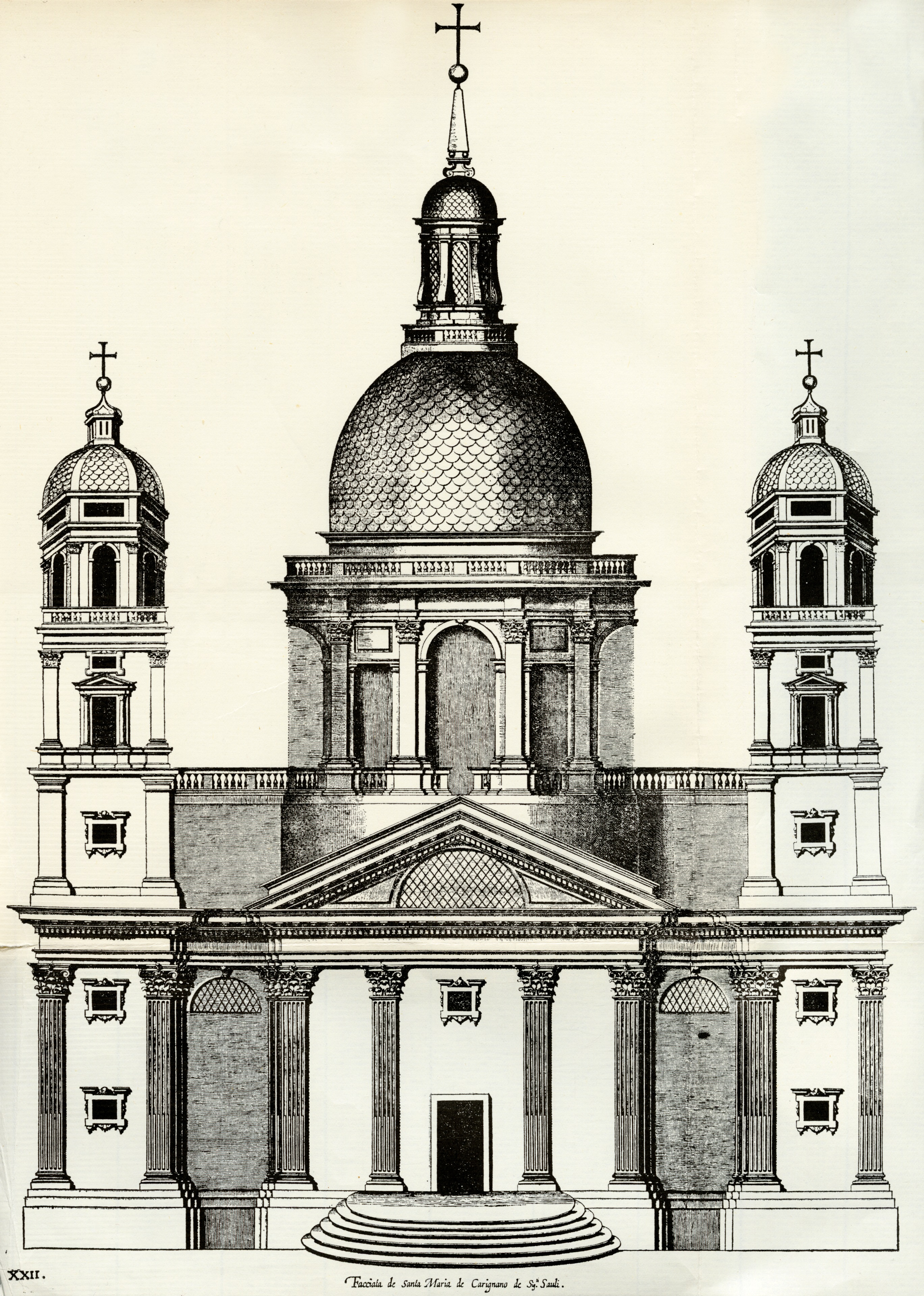 Facciata de Santa Maria de Carignano de Sig.ri Sauli