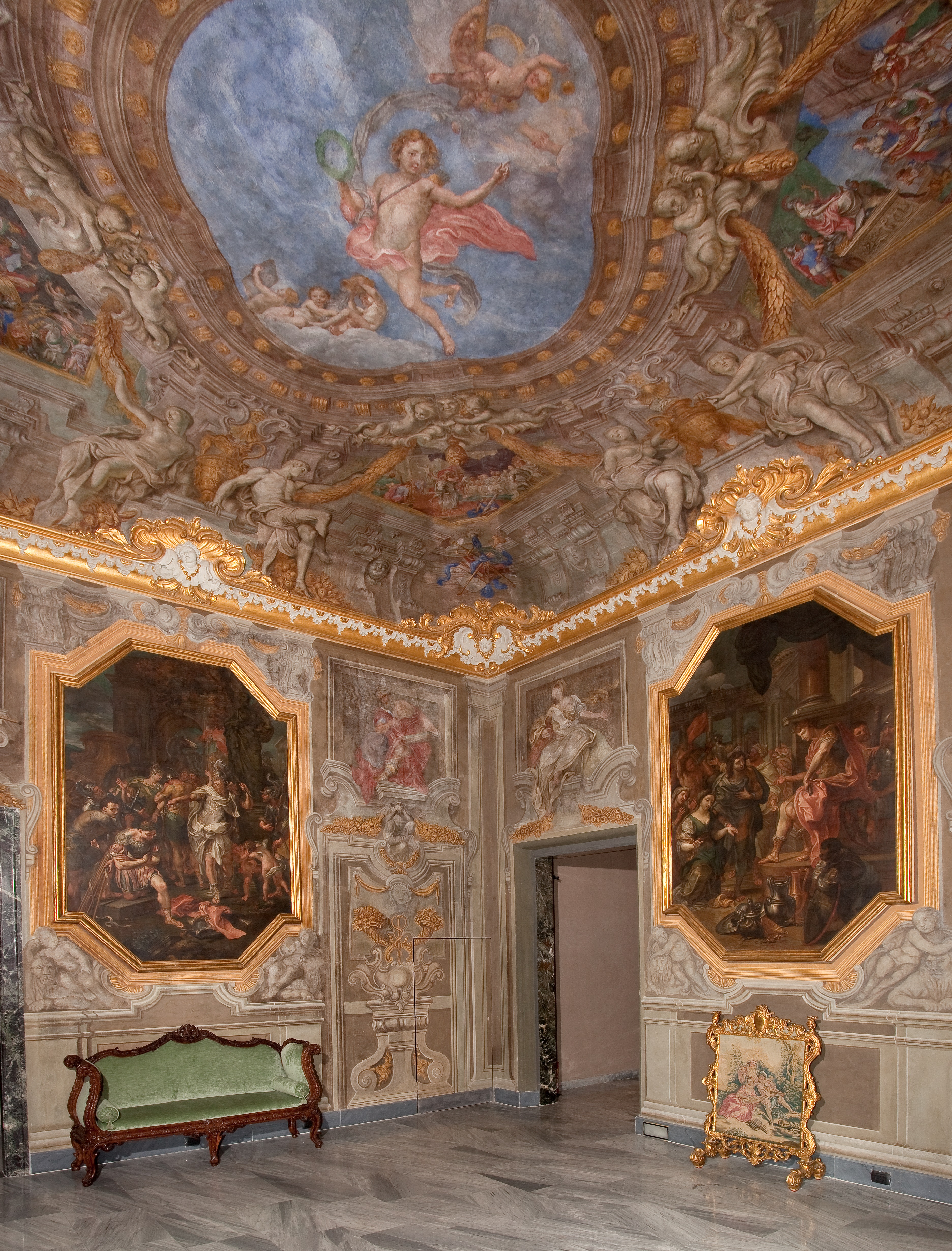 Salotto delle Virtù Patrie- Palazzo Rosso- Lorenzo De Ferrari