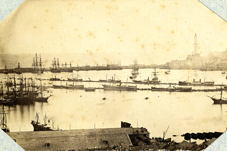 Porto di Genova nel 1865
